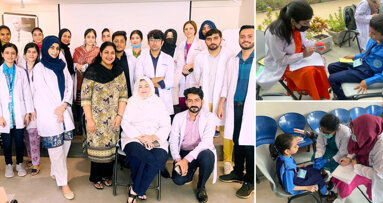 FJDC team conducts check-up of school children