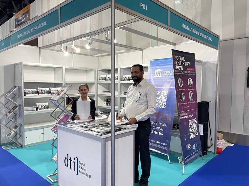 Dental Tribune International presented its broad portfolio in Dubai. (Image: Dental Tribune International)