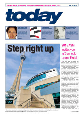 today Ontario Dental Meeting May 7, 2015