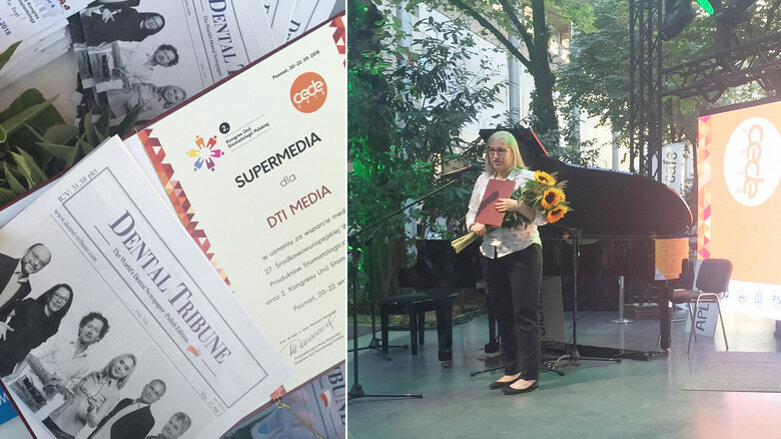Equipe do Dental Tribune Poland homenageada na CEDE