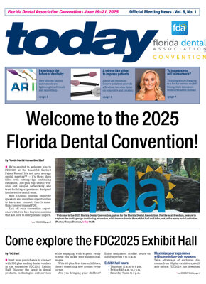 today Florida Dental Association Convention June 19–21, 2025