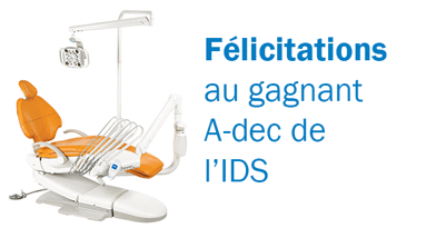 Félicitations au gagnant A-dec de l’IDS