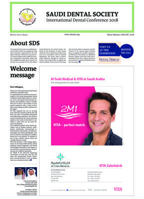 today SAUDI DENTAL SOCIETY International Dental Conference 2018