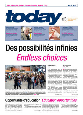 today JDIQ Montréal May 27, 2014