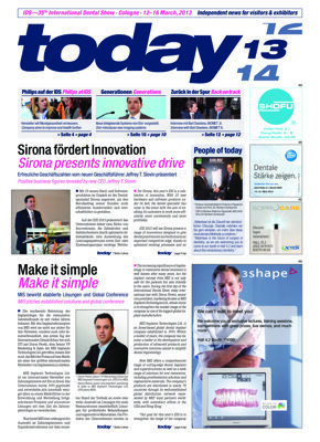 today IDS 2013 Cologne 13 March