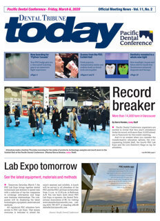 today Pacific Dental Conference Vancouver March 06, 2020