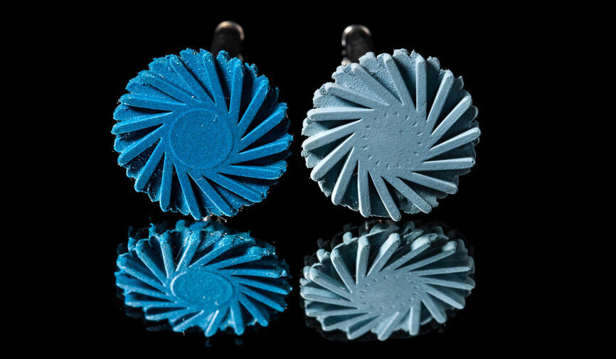 Fig. 1: Achieving a high gloss without damaging the freshly modelled occlusal surface requires the use of high-quality polishing rubbers. (All images: Aleksandra Łyżwińska/Kuraray Noritake)  
