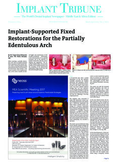 Implant Tribune Middle East & Africa No. 2, 2017