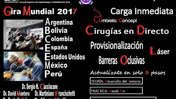 Cursos de Implantología, Elevación de seno, Barreras oclusivas y Láser