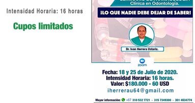 Seminario Online de Farmacología Clínica en Odontología