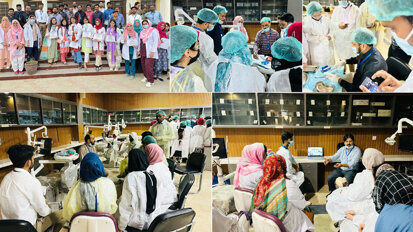 LUMHS workshop on dental surgery skills