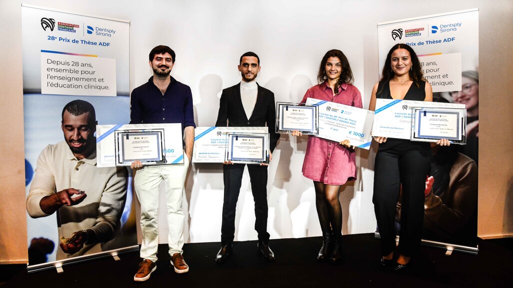 Prix de thèse ADF / Dentsply Sirona 2025 : quatre lauréats distingués