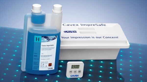 Da Cavex una soluzione sicura, veloce, efficace per la pulizia e la disinfezione delle impronte