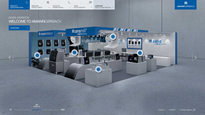 Digital Dental Show: O estande virtual da Amann Girrbach oferece valor agregado