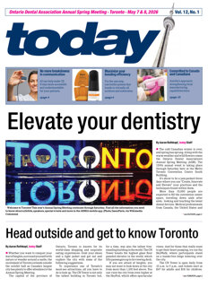 today Ontario Dental Association Meeting, Toronto, May 7, 2026