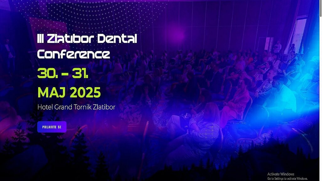 Zlatibor Dental Conference 2025 od 29. do 31. maja 2025. godine u hotelu Grand & Sky Tornik na Zlatiboru