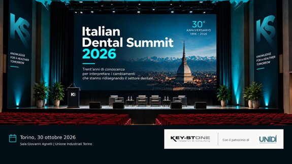 Key-Stone Italian Dental Summit: a Torino oltre un centinaio di aziende e istituzioni, insieme per leggere il futuro del settore dentale italiano