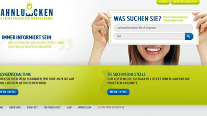 Erstes dentales Stellenportal online