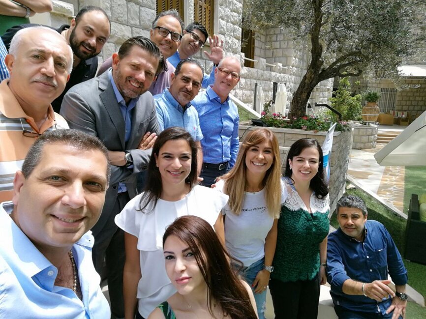 Participants in the mastership programme hosted in Lebanon.