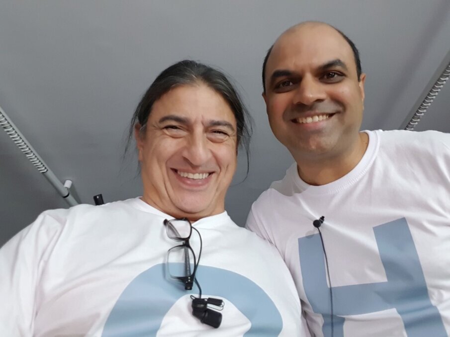 With Jorge Campos Aliaga (founder) at JTI 2017 for the first PET consensus, Madrid. 