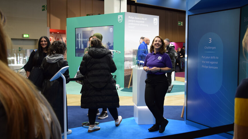 Put your knowledge to the test and take a quick quiz about the Philips Sonicare toothbrush in Booth C010-D019 in Hall 5.2. (Image: DTI)