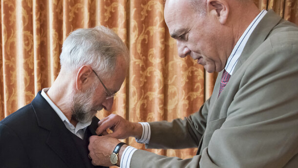 Dr. Carl Witthaus Medaille voor dr. Huib Kalsbeek