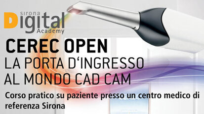 Cerec Open: la porta d’ingresso Sirona al mondo del Cad Cam