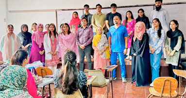 BDC team shines at poster, 3-D model contest at ISRA University