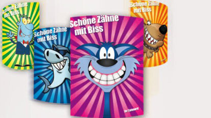 Coole Comic-Katze bei Zahnärzten beliebt