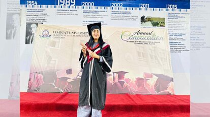 Dr Sana Mirza promoted to professor after earning PhD at LUMHS