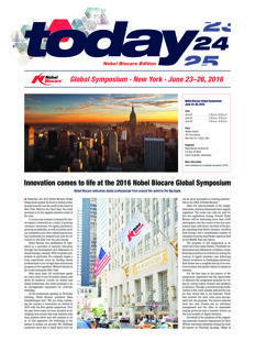 Corporate today Nobel Biocare Global Symposium June 24, 2016
