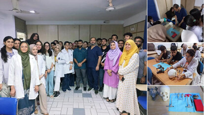 AIDM hosts hands-on workshop on facebow transfer