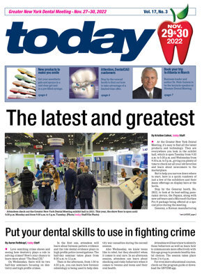 today Greater New York Dental Meeting Nov. 29 & 30, 2022