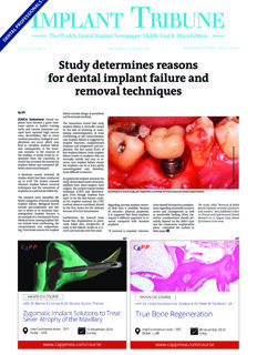 Implant Tribune Middle East & Africa No. 5, 2019