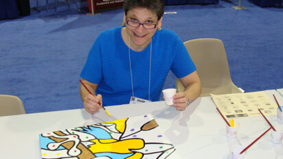 Dentists paint for a good cause