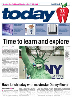 today Greater New York Dental Meeting Nov. 28, 2022