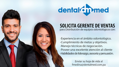 Gerente de Ventas para Distribuidora Dental
