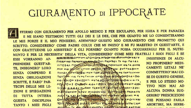 Giuramento d’Ippocrate e festeggiamento delle “nozze d’oro” per i laureati in Medicina