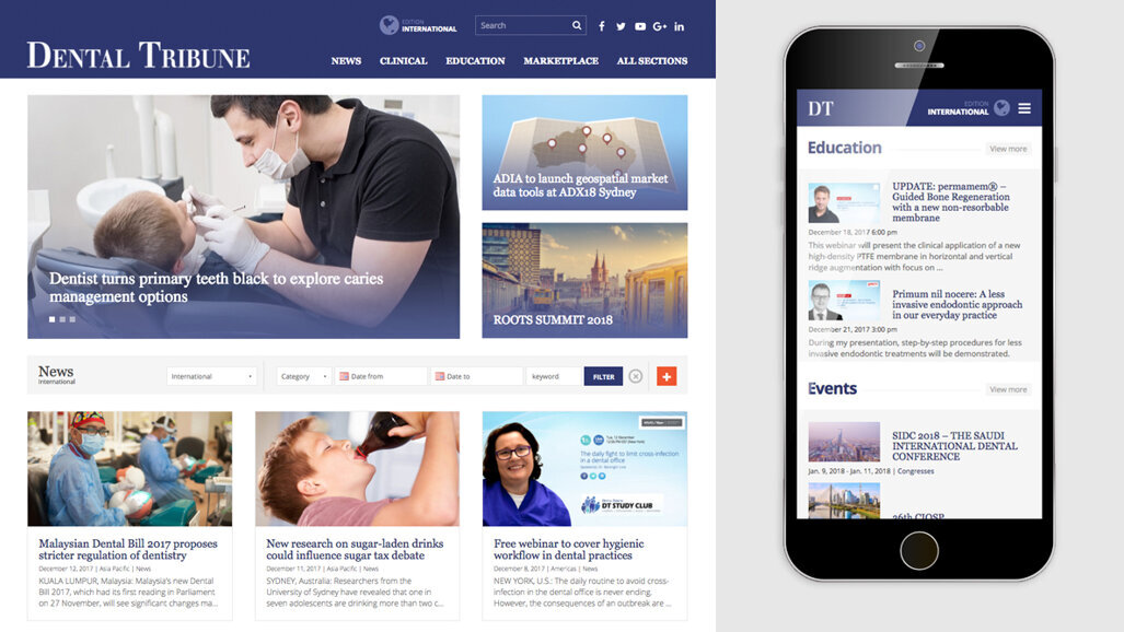 Bewährtes in frischem Design: Dental Tribune geht mit neuer Website online