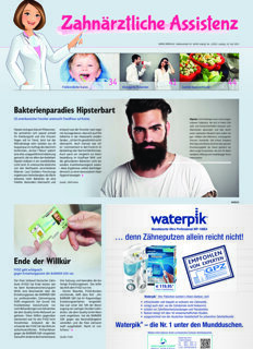 Zahnärztliche Assistenz No. 1, 2015