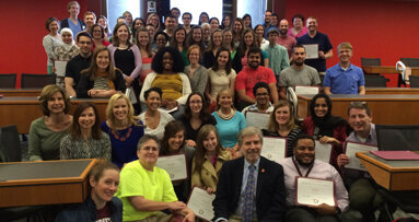 Students receive certificates in LGBT health and wellness competency