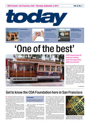 today CDA San Francisco Sept. 4, 2014