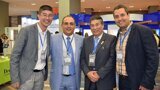 La delegación peruana con el Dr. Jadad en el Congreso de la Asociación Colombiana de Prostodoncia