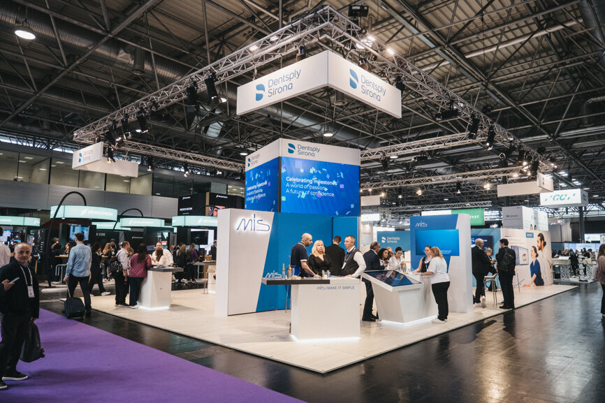 At EuroPerio, Dentsply Sirona celebrated landmark anniversaries of four key brands—Astra Tech Implant System, MIS Implants Technologies, OSSIX and Atlantis. (Image: Dental Tribune International)