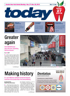 today Greater New York Dental Meeting Nov. 27, 2016
