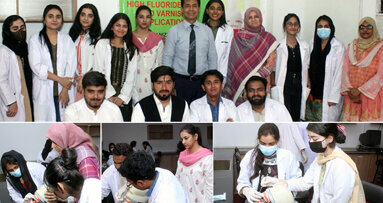 BDC workshop on fluoride varnish application
