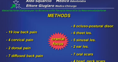 Neuralterapia cranio-facciale nella cura del dolore cronico del rachide