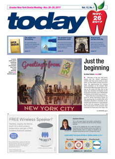 today Greater New York Dental Meeting Nov. 26, 2017