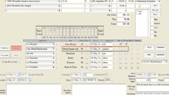 Evident dental lab management software