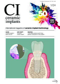 ceramic implants international No. 1, 2024